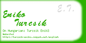 eniko turcsik business card